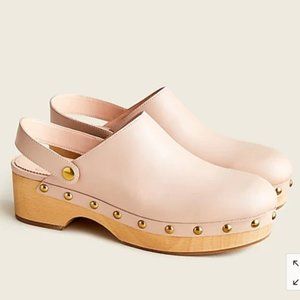 Jcrew Convertible Leather Clogs (Luxury Camel)